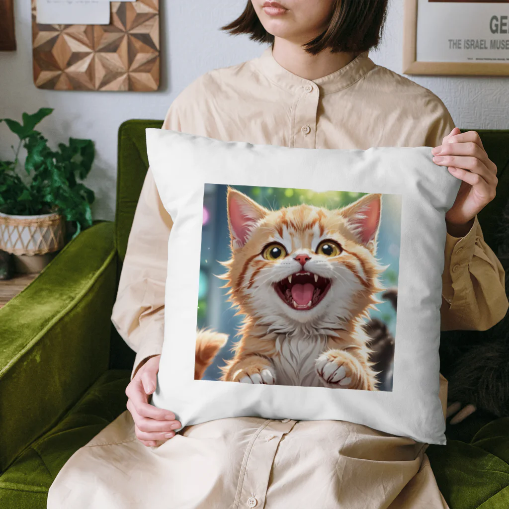 f-koroのかわいい笑顔がたまらない子猫 Cushion