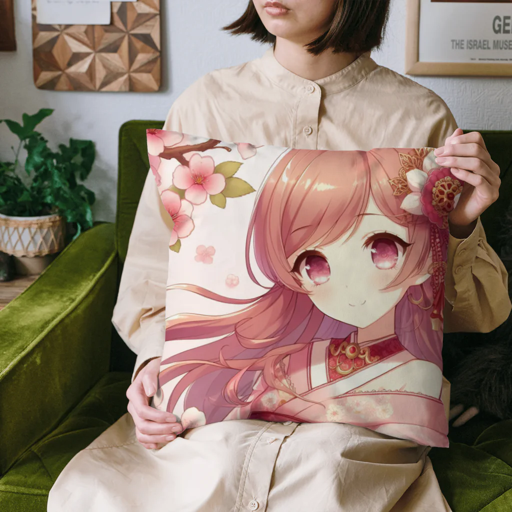 Japan-sakuraの桜の乙姫 Cushion