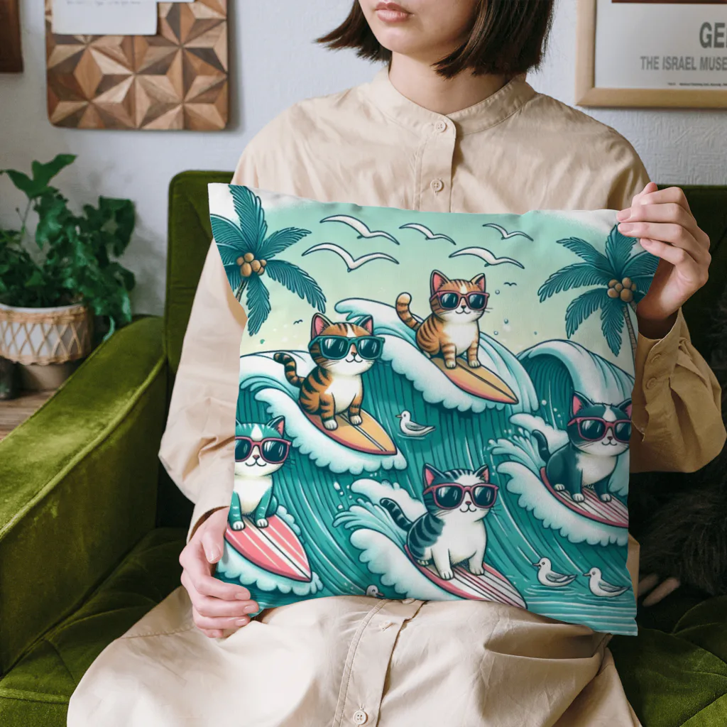 shingeraleのにゃんグラス Cushion