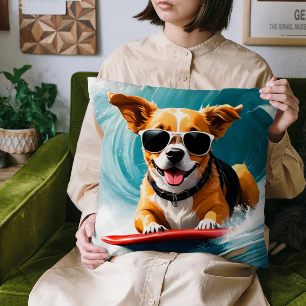 studio eizoのおいら波乗り🐕犬サーファー🏄 Cushion