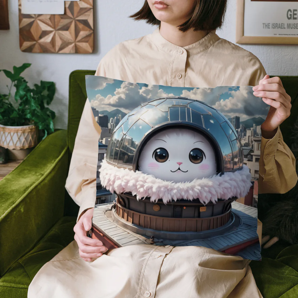 AI妖怪大図鑑の天体観測妖怪　バンポン Cushion