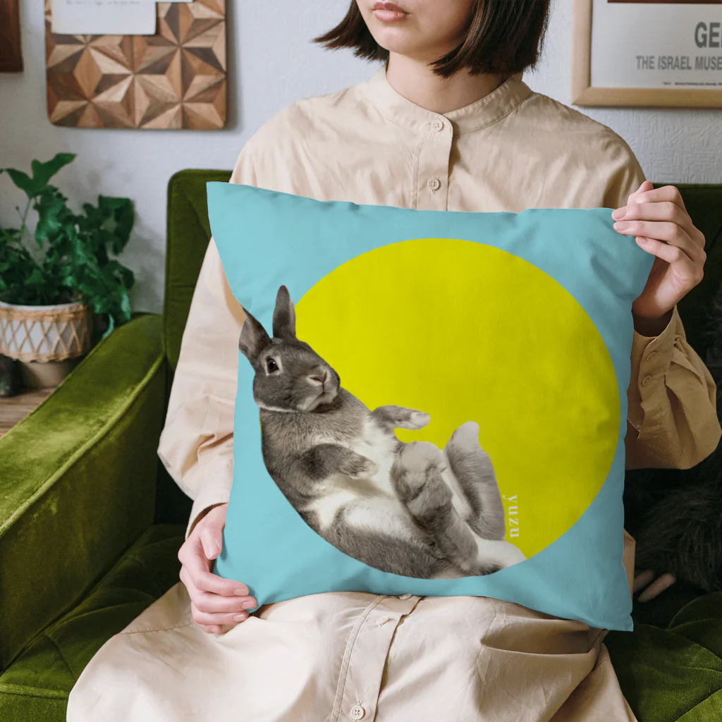 kawano_lonの満月だっこゆずくん_クッション Cushion