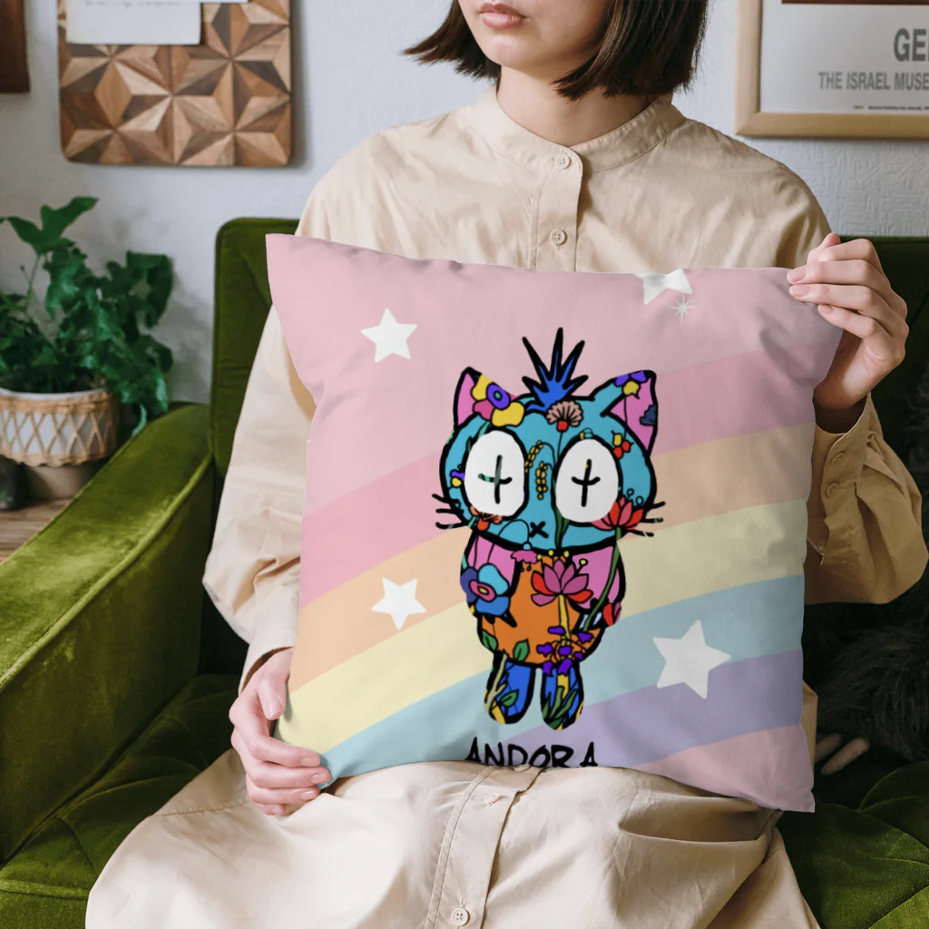 ANDORAの虹色トロピカル Cushion