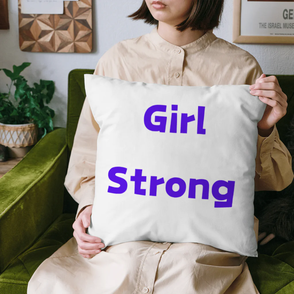 あい・まい・みぃのGirl Strong-強い女性を表す言葉 Cushion