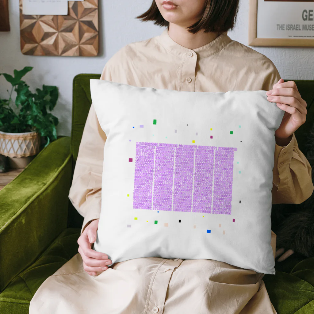 noiSutoaの神秘的なパープルカラー円周率１０００桁 Cushion