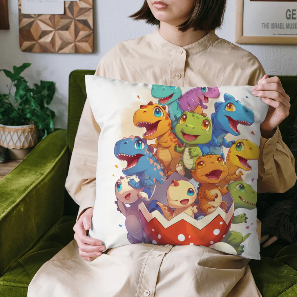 AQUAMETAVERSEの卵から恐竜　なでしこ1478 Cushion