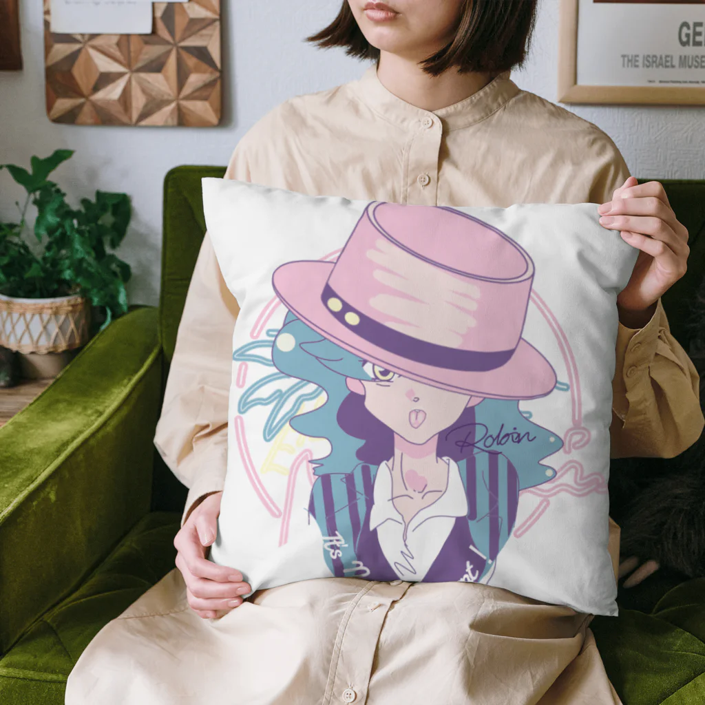 RobinofficialイラストショップのRobin 1st シングルリリース記念 Miamiシリーズ Cushion