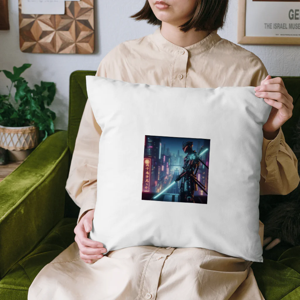 T_yama0429のサムライ Cushion