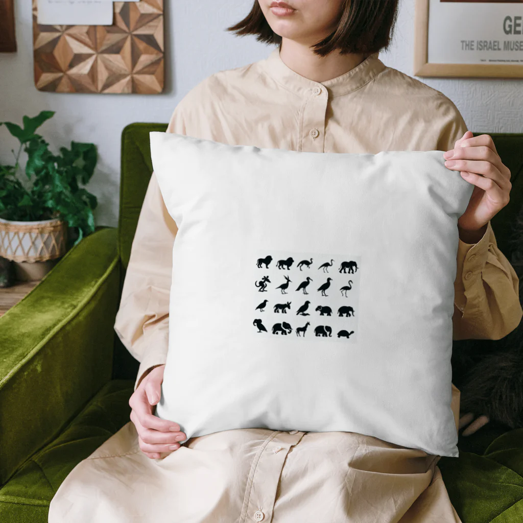 minaminokahoの可愛い動物たちの影 Cushion