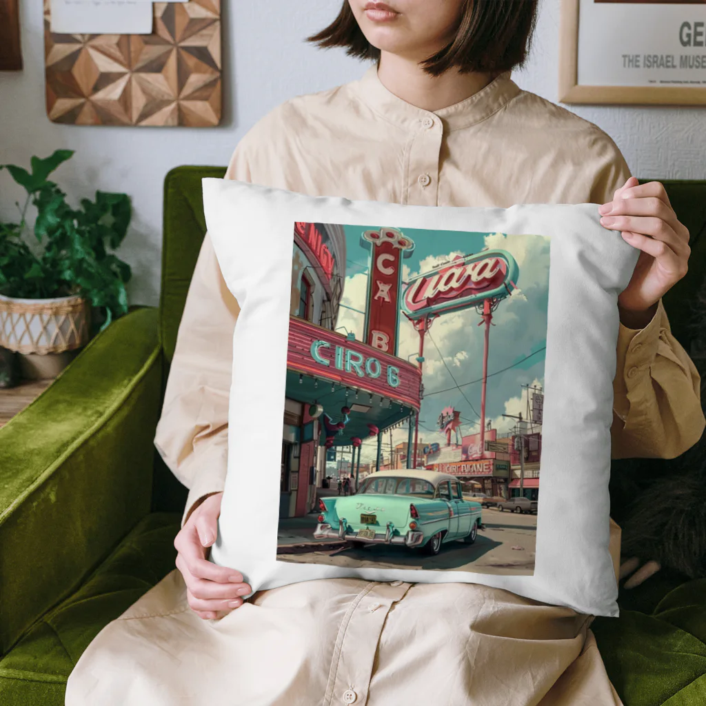 がーるずしょっぷのVintage American City Cushion