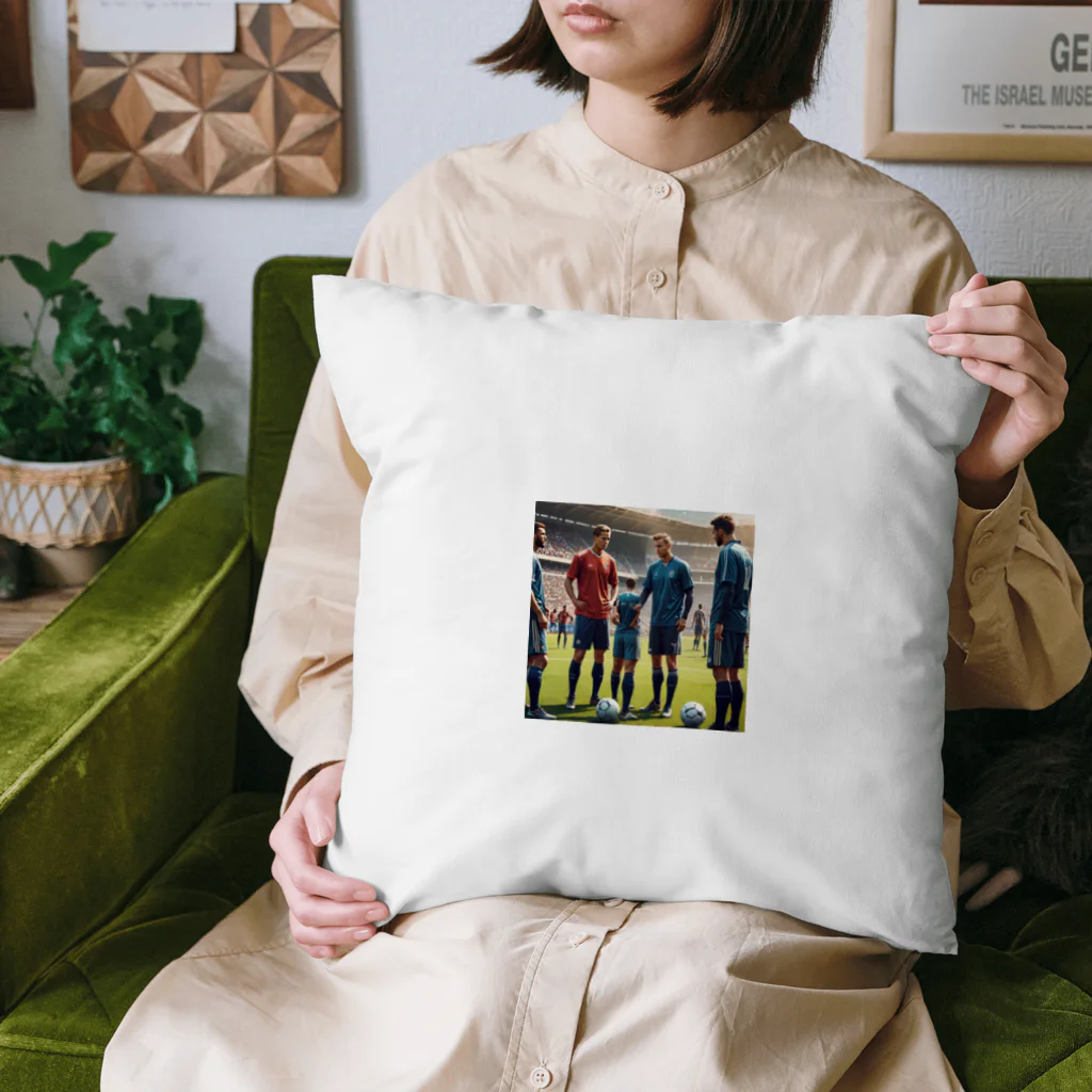 ツッキー★の試合前の打ち合わせ Cushion