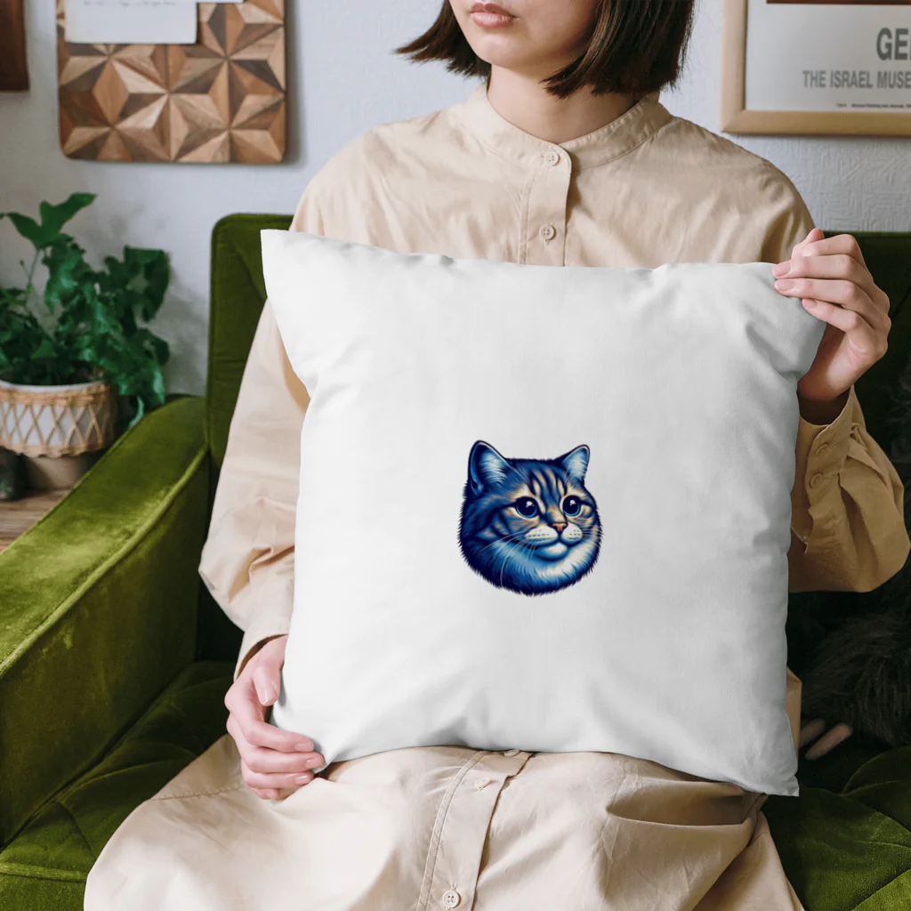 Putting love into animals.shopの喜びの猫 Cushion