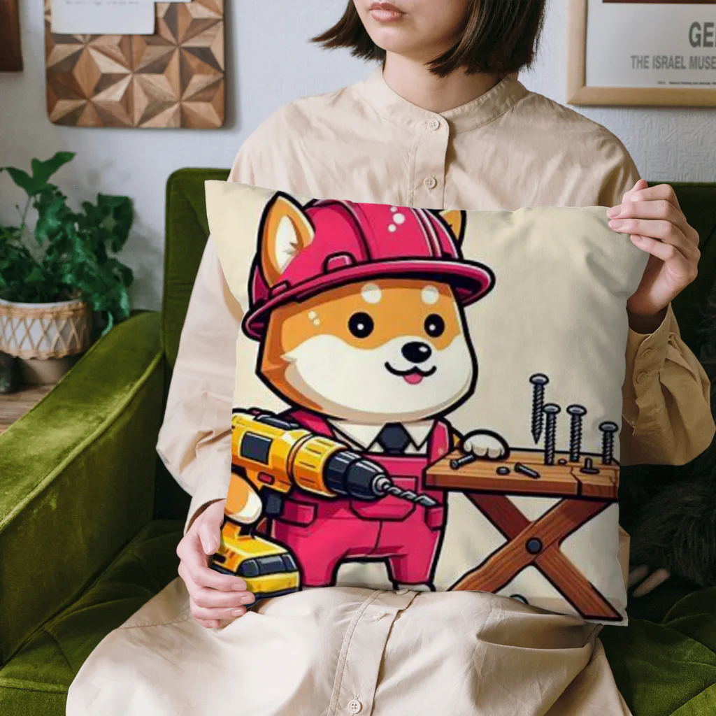 にこにこショップのしばどりる Cushion