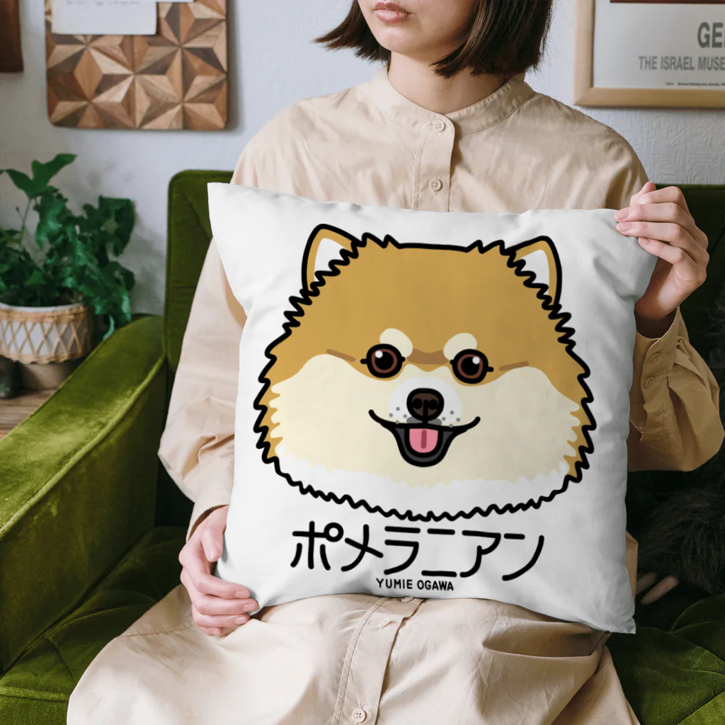 オガワユミエの26ポメラニアン（キャラ） Cushion