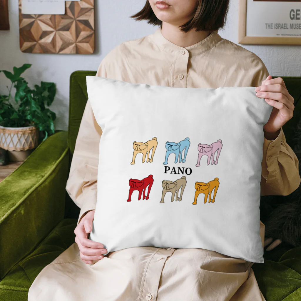 パノ屋の犬のパノ（集合） Cushion