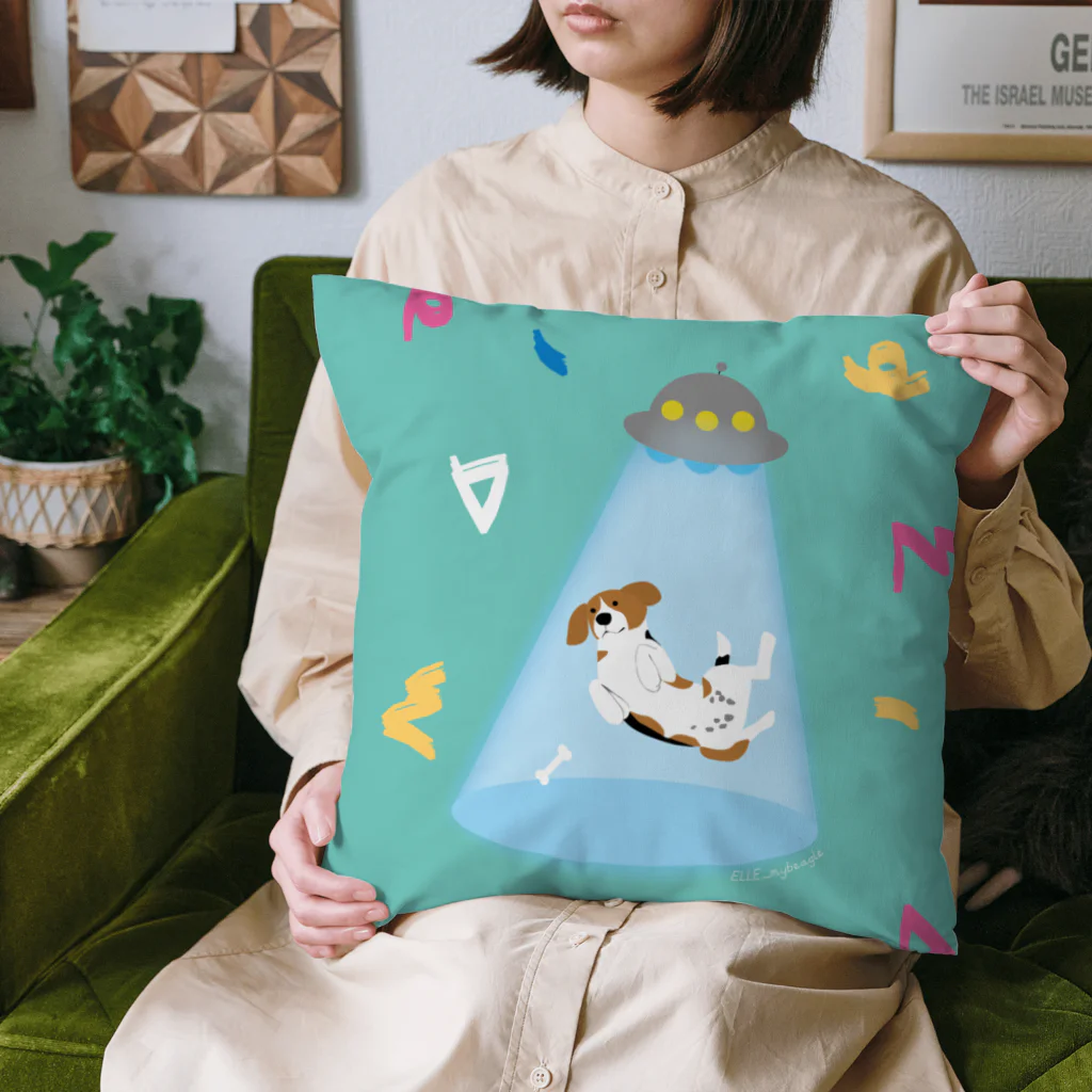 ELLE_mybeagleのアブダクト・ビーグル（２） Cushion