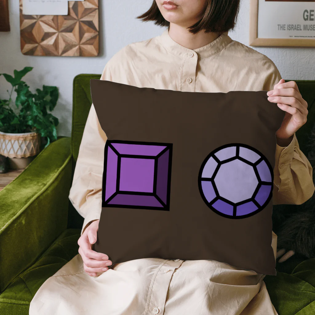 ベンジャミン8の宝石の目 紫 Cushion