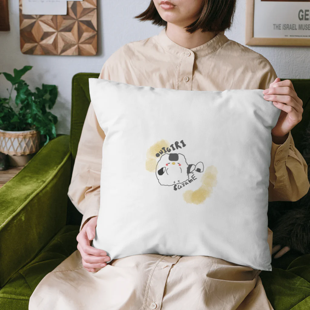 おにぎり店舗のおにぎりすずめクッション Cushion