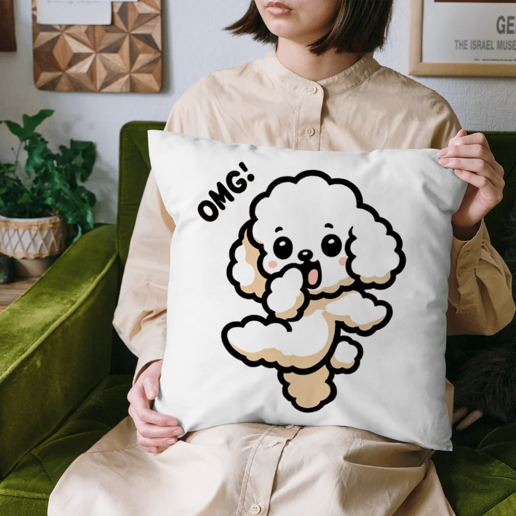 OMG DOG 【オーマイガ ドッグ】のOMG DOG オーマイガ！トイプードルのぷぷる クッション