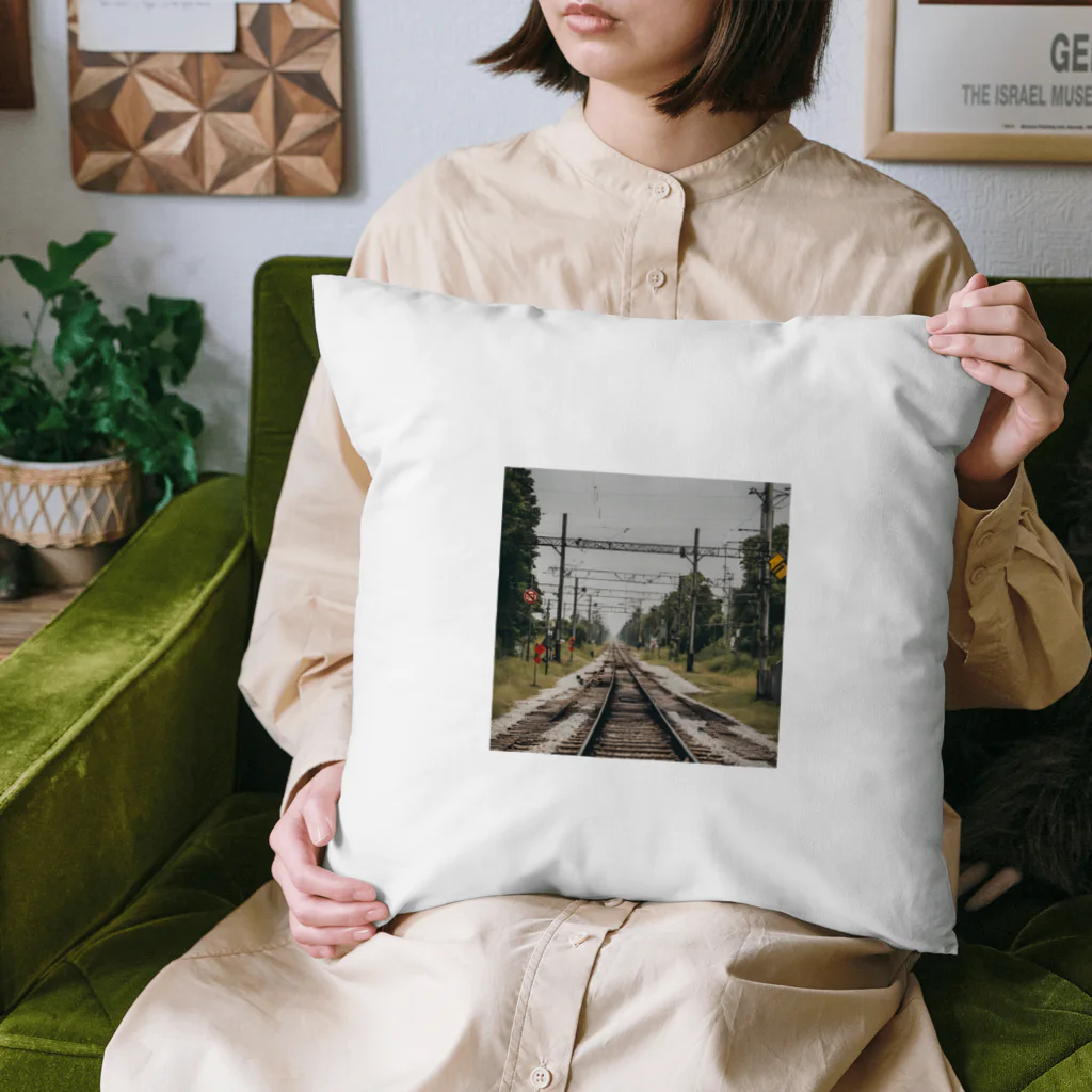 atoyuki_SHOPの鉄道レールデザイン Cushion