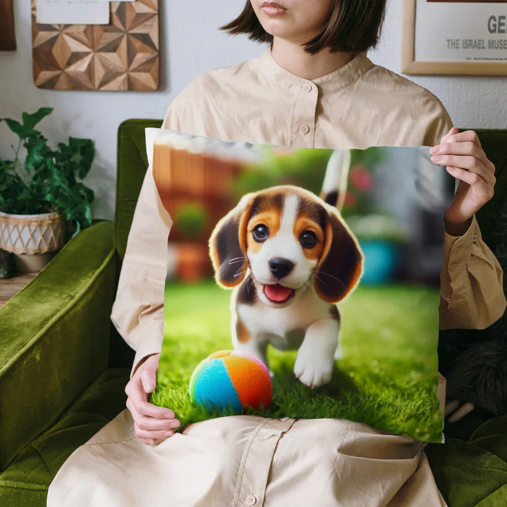 カジノ屋のビーグル犬キキちゃん クッション