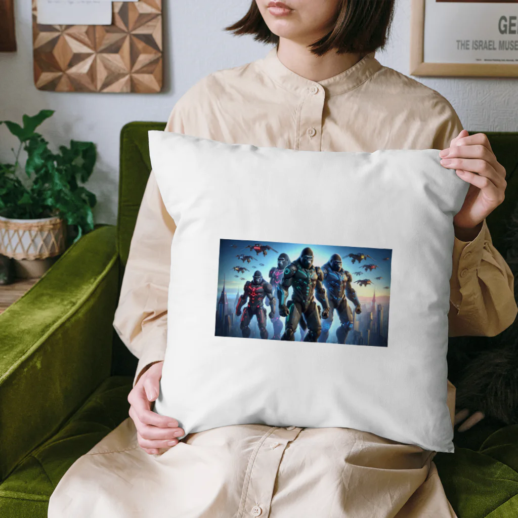 Animal_hero-457_AsukaYamamotoの立派なゴリラ Cushion