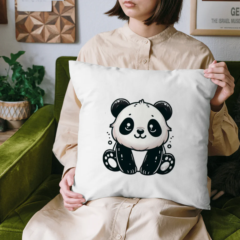 PEACE＆GOLDのくつろぎパンダ Cushion