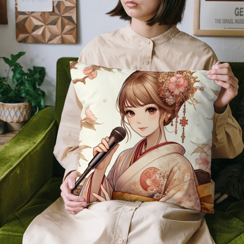 かるるんショップの桜と新人歌手と　 Cushion