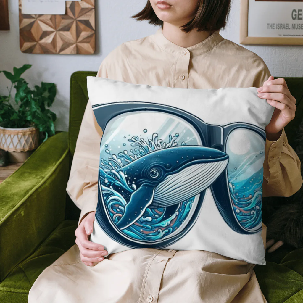 れいのクジラのメガネ：海中の視界 Cushion