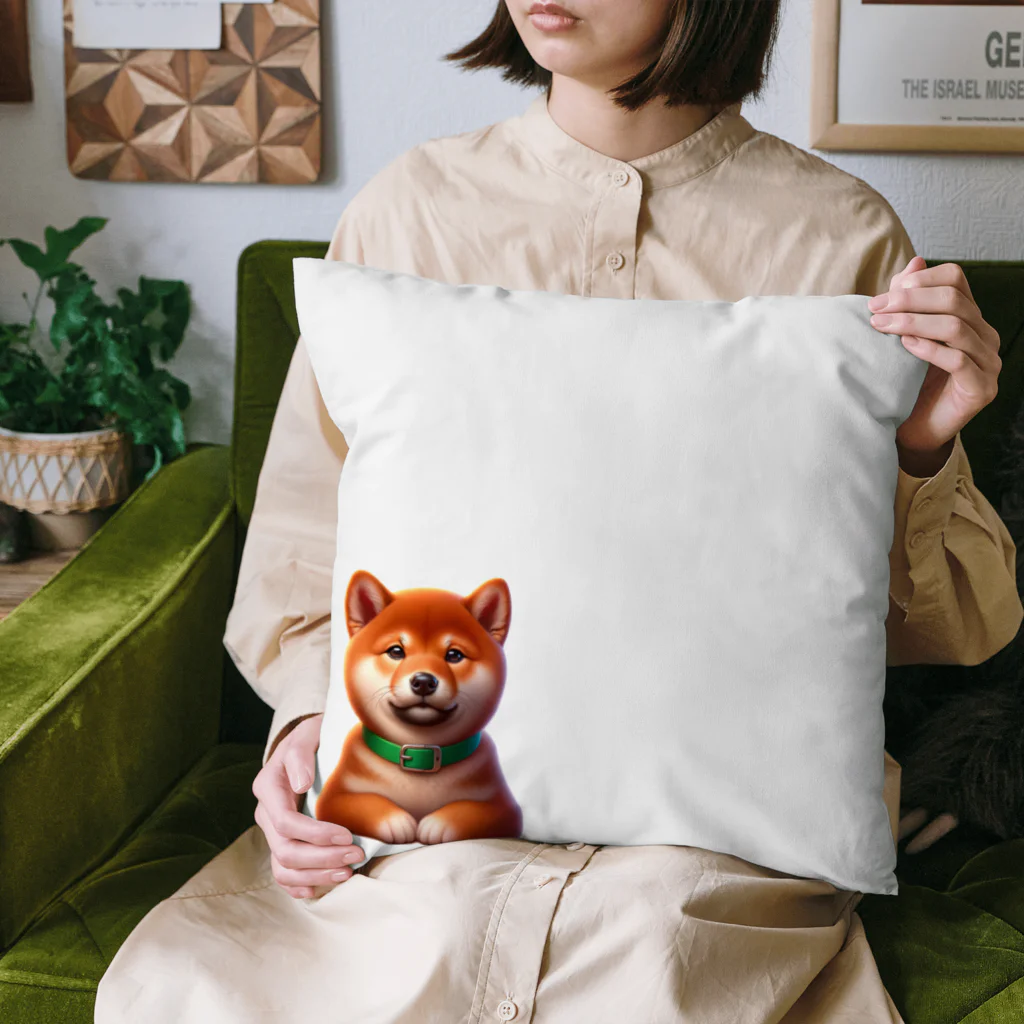 柴楽のフレンドリーな柴犬 Cushion