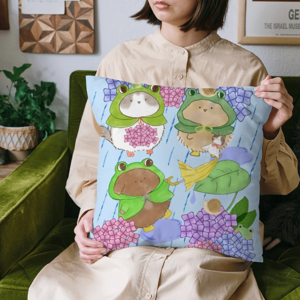 せとのお店屋さんの6月　土砂降りの日 Cushion