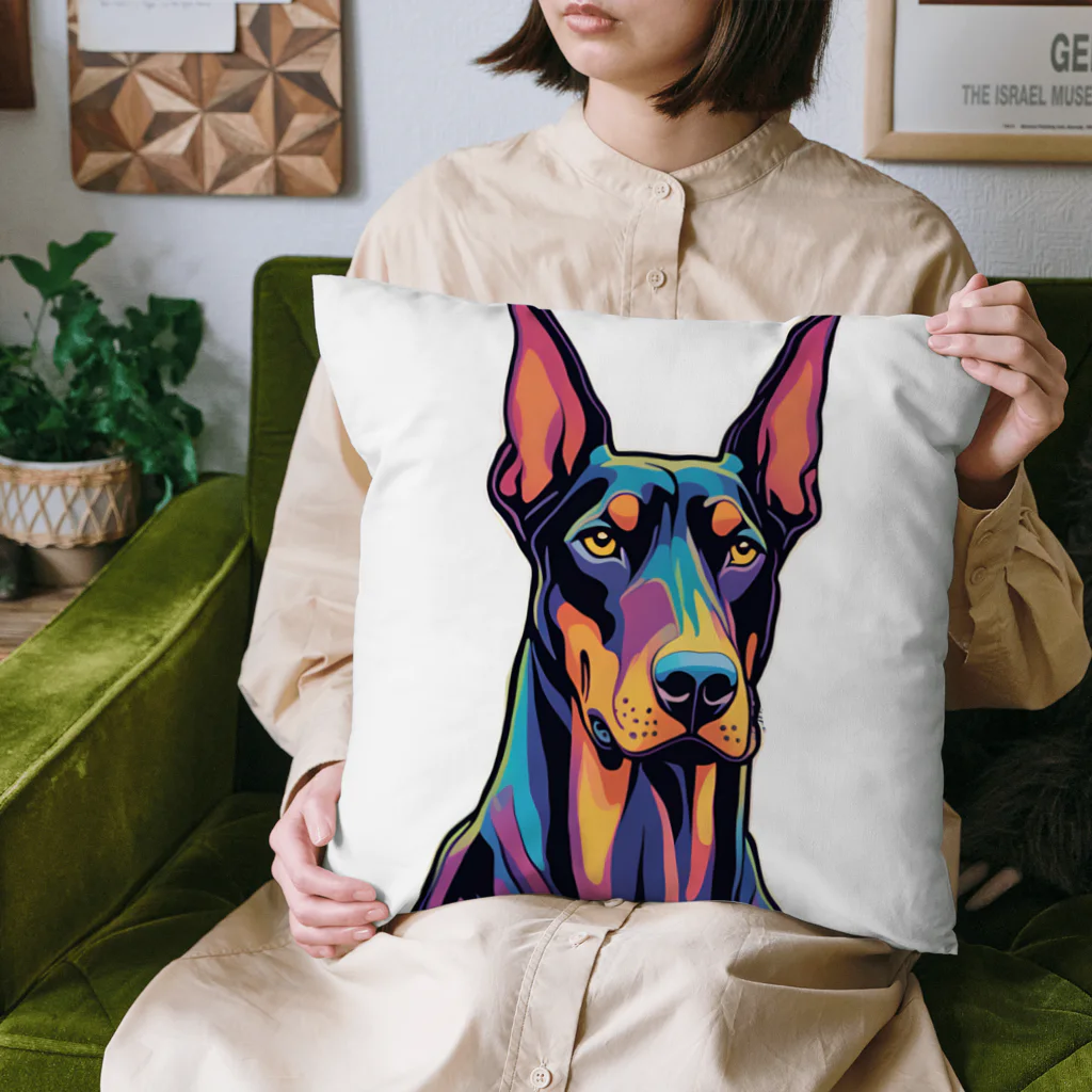 annrannのかっこいいドーベルマン、犬好き Cushion