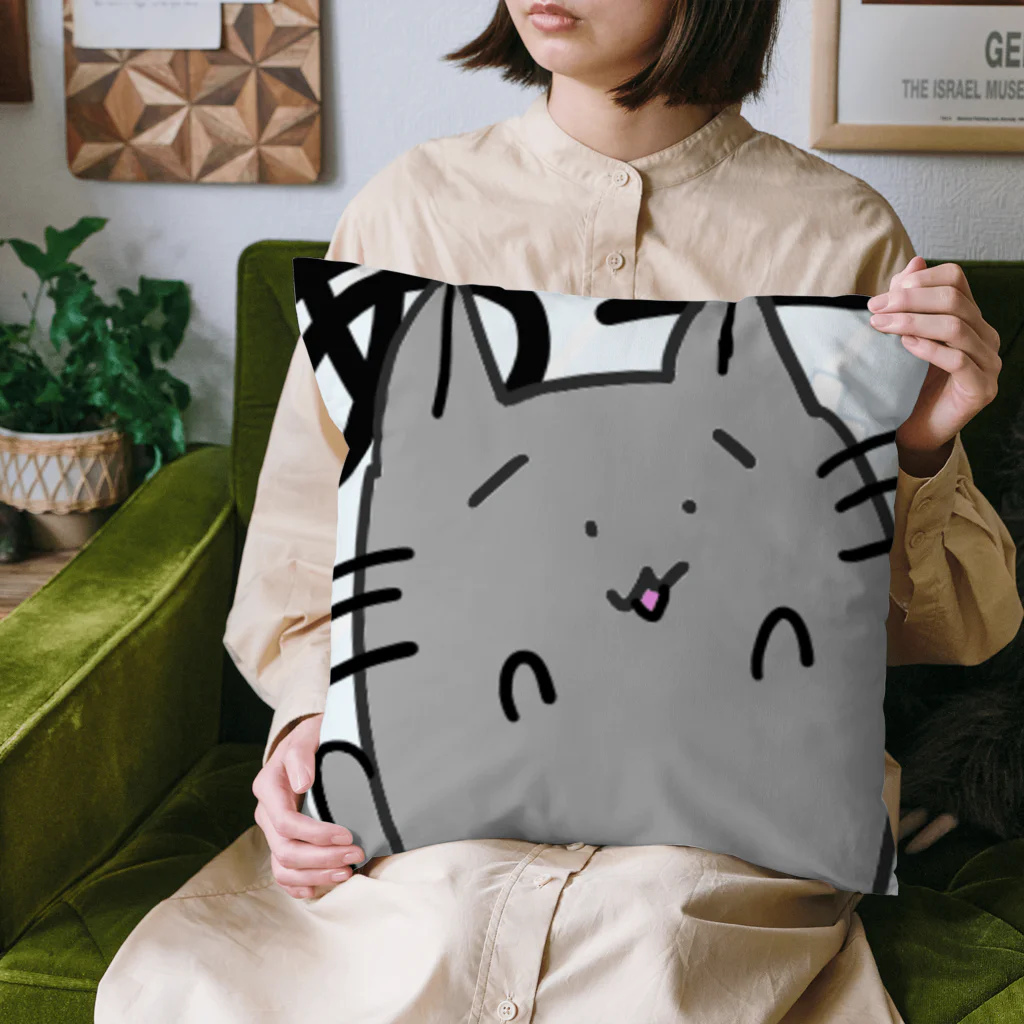 銀羽アニタ🩶🐈‍⬛@個人勢VTuberの銀羽アニタ(マスコット) Cushion