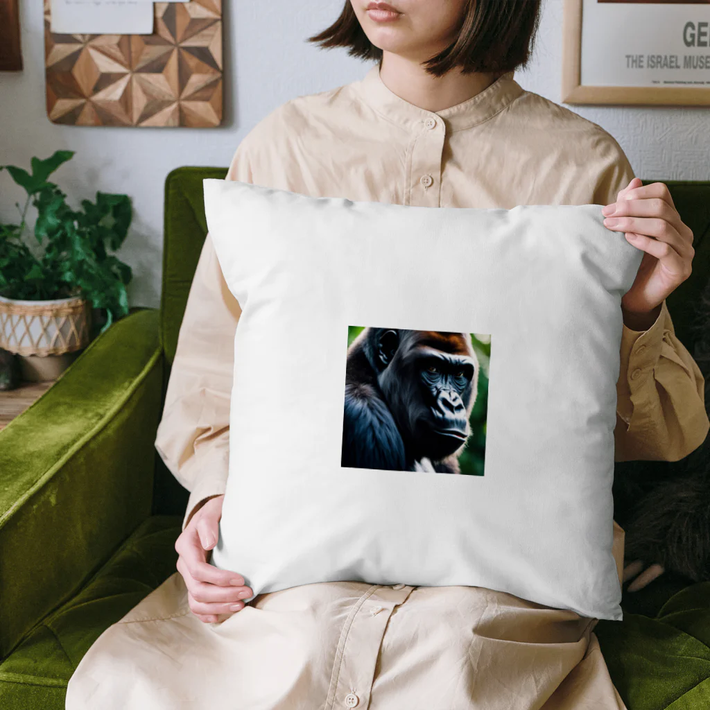 sunday_sataurday_freedayのひねくれたゴリラ Cushion