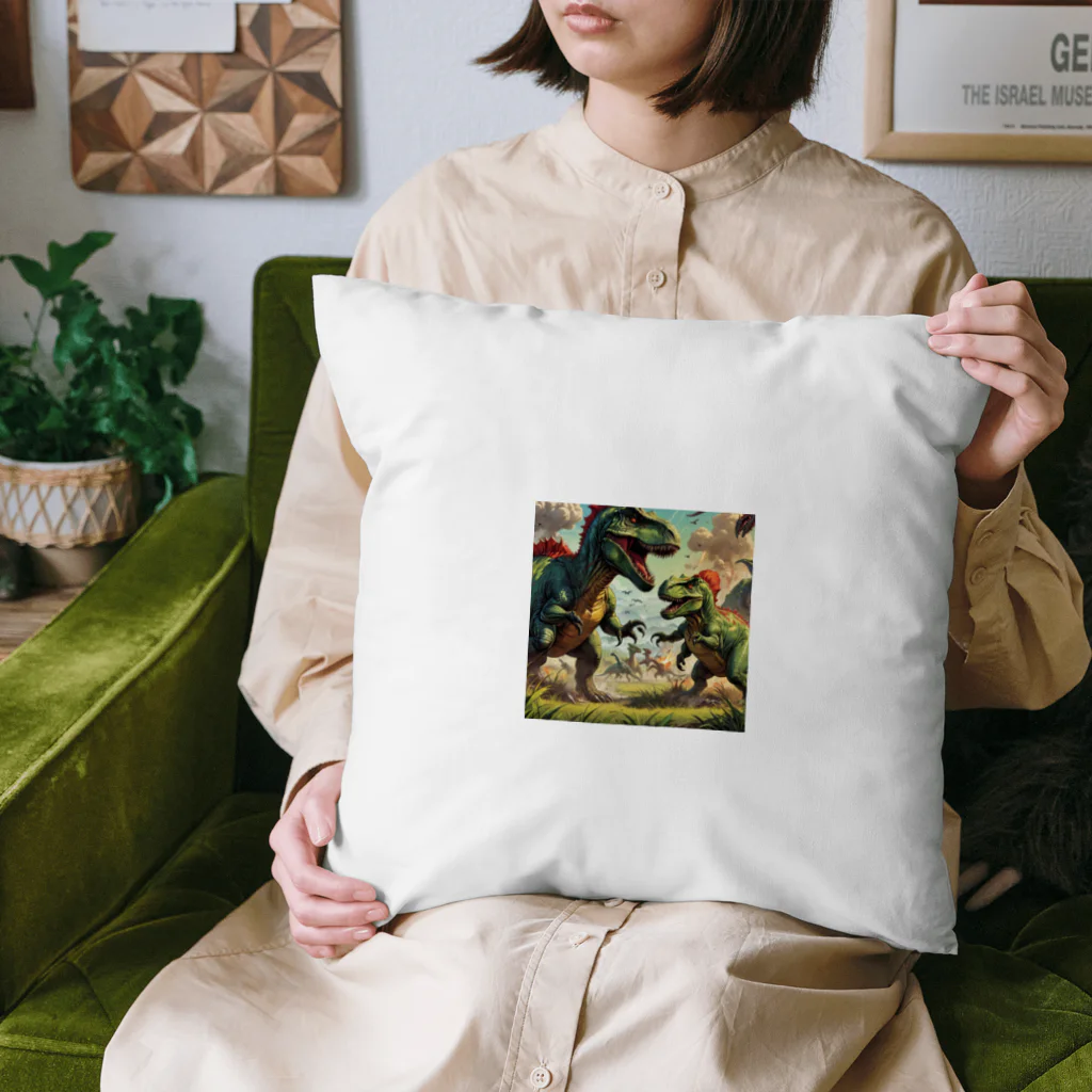 OTIRUBUTUBUTUの恐竜せんそう Cushion