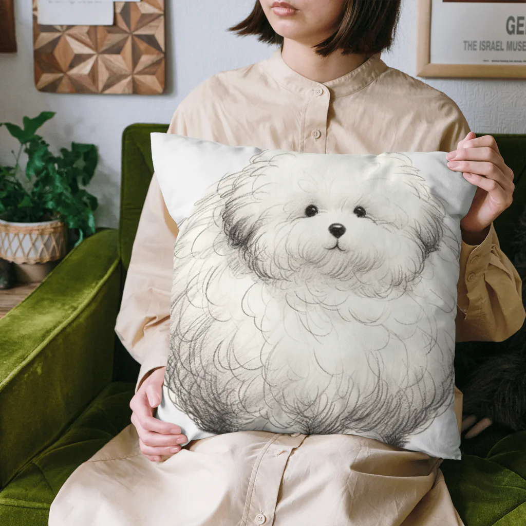 自作自演乙商店街のペットショップ🐶(ぽっちゃりは正義・前からの図) Cushion