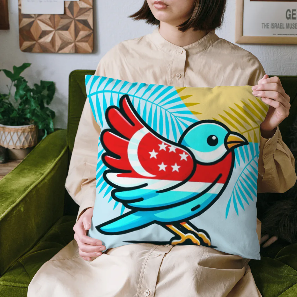 bugisショップの煌めくトロピカルバード🐦️ Cushion