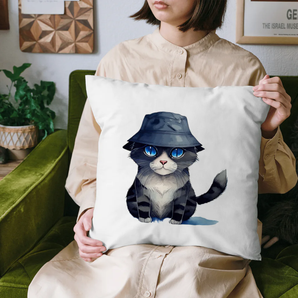 Fun_Qのバケハ猫 Cushion