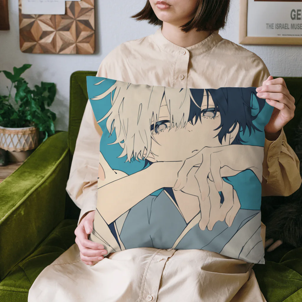 as -AIイラスト- の着物とうさ耳 Cushion