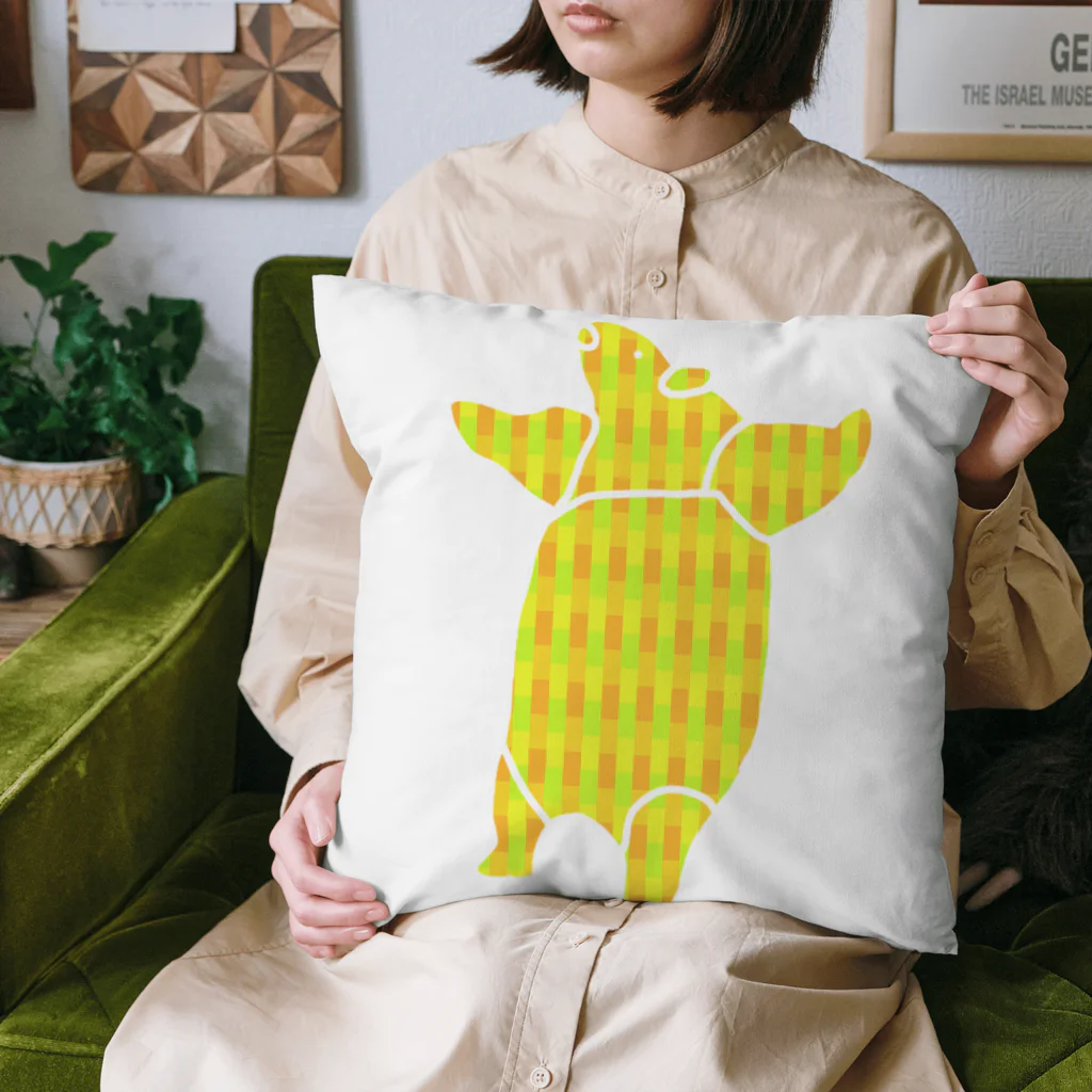 LeafCreateのカラフルミナミコアリクイ Cushion