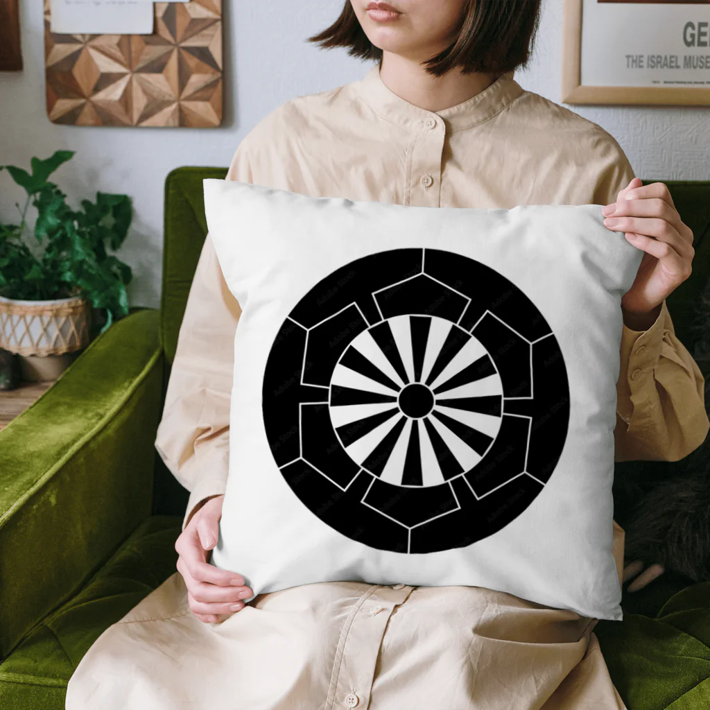 Yukimurakun「Samurai」の源氏車家紋 Cushion