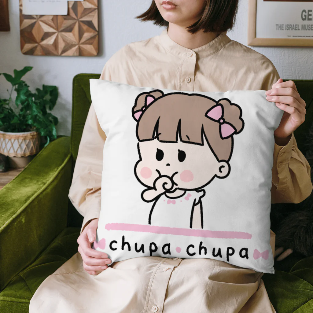 うさぎまるえkawaiishop のchupa・chupa3 Cushion