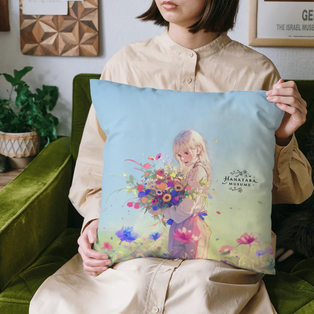 花束娘のMelody of Bouquets and Blue Sky Cushion