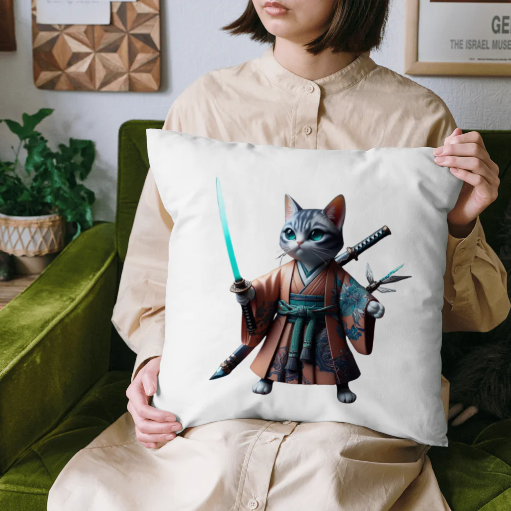 samuraicatのSamurai CAT Cushion