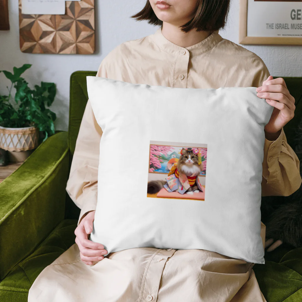 sophie138の舞妓ネコおにゃん Cushion