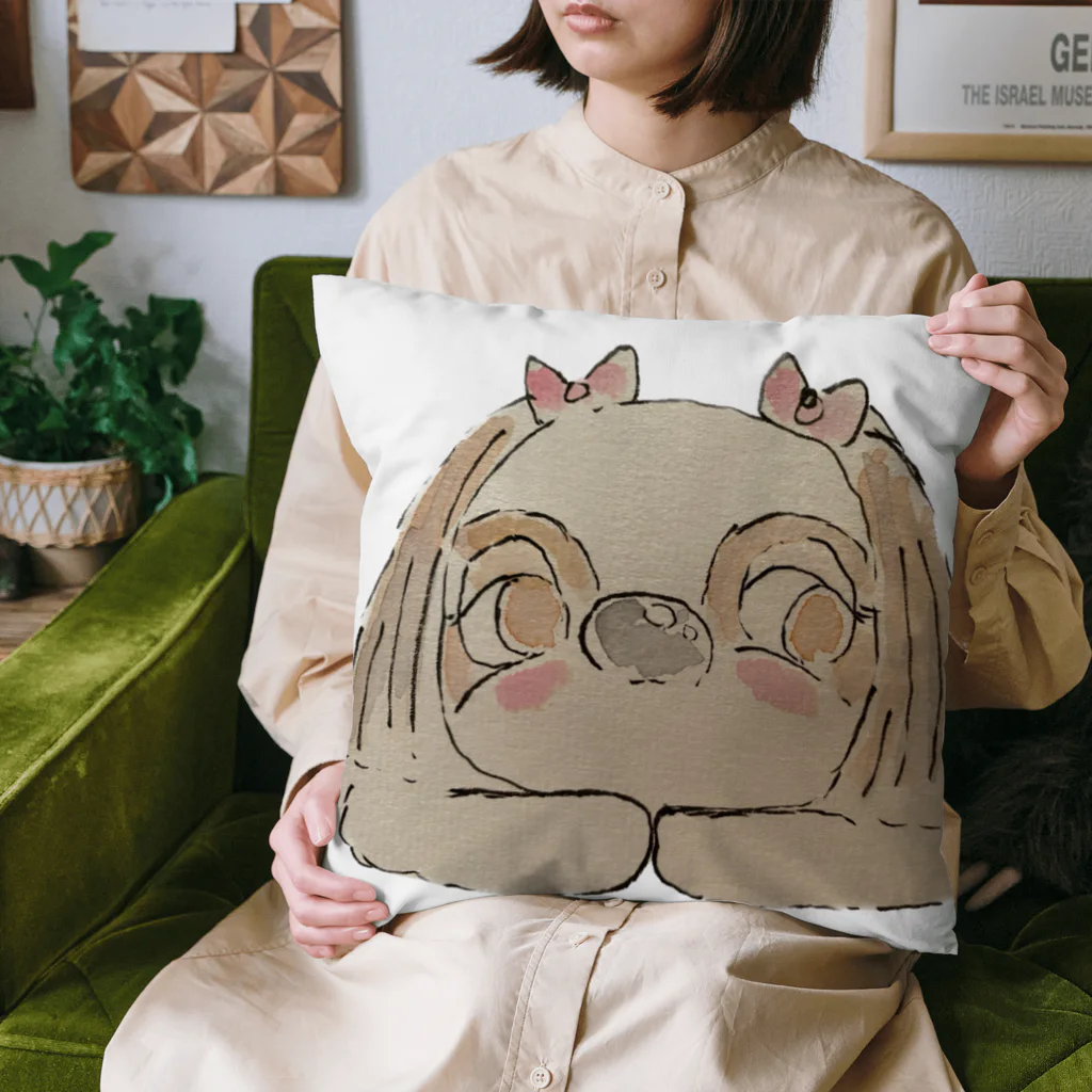 みゆ左衛門のたまにわんこ Cushion