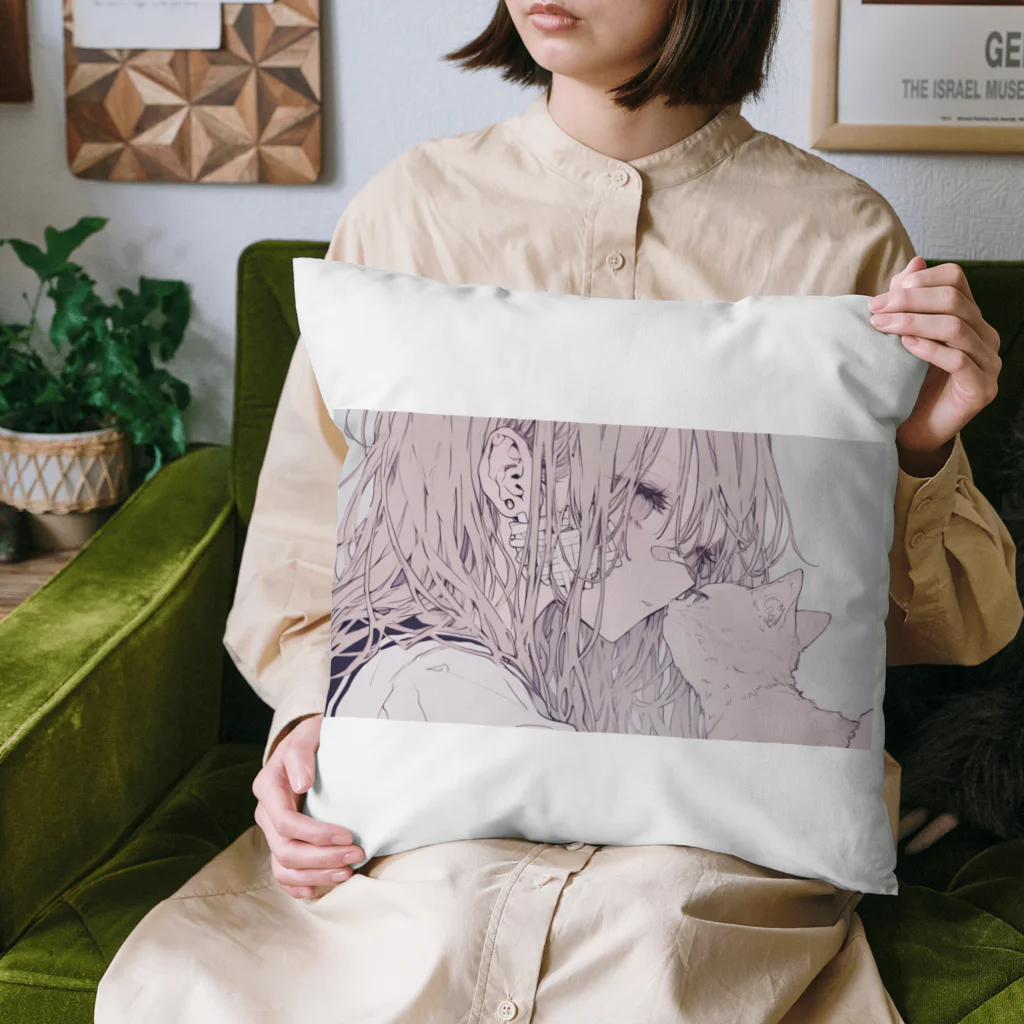 as -AIイラスト- の心配 Cushion