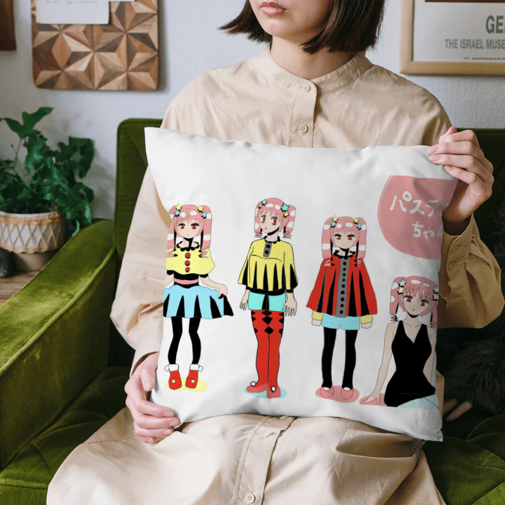 mikyacraft MIKA💓🌟赤い心臓のパステルちゃんズ Cushion