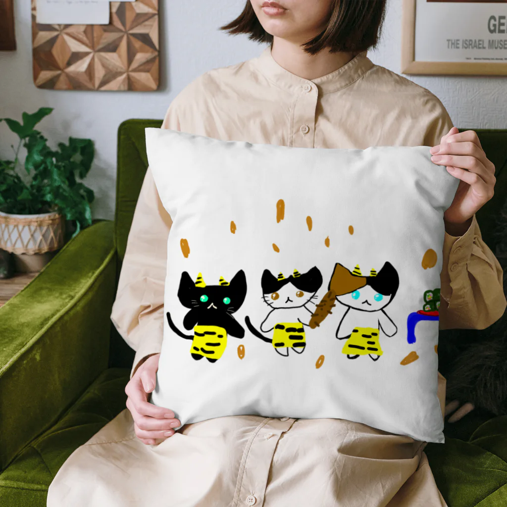 DaijobuGoodsの節分ネコ😍 Cushion