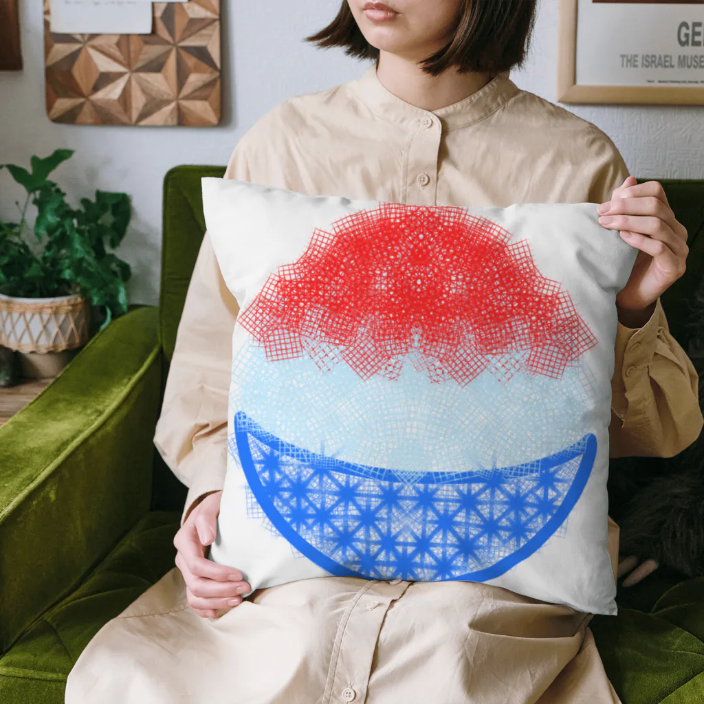 ラビットカモフラージュのかき氷(いちご) Cushion